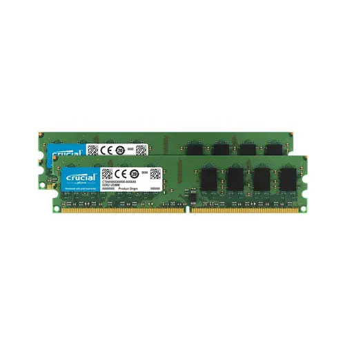 CT2KIT25664A Crucial 4GB Kit (2x2GB) DDR2-1066MHz PC2-8500 Non