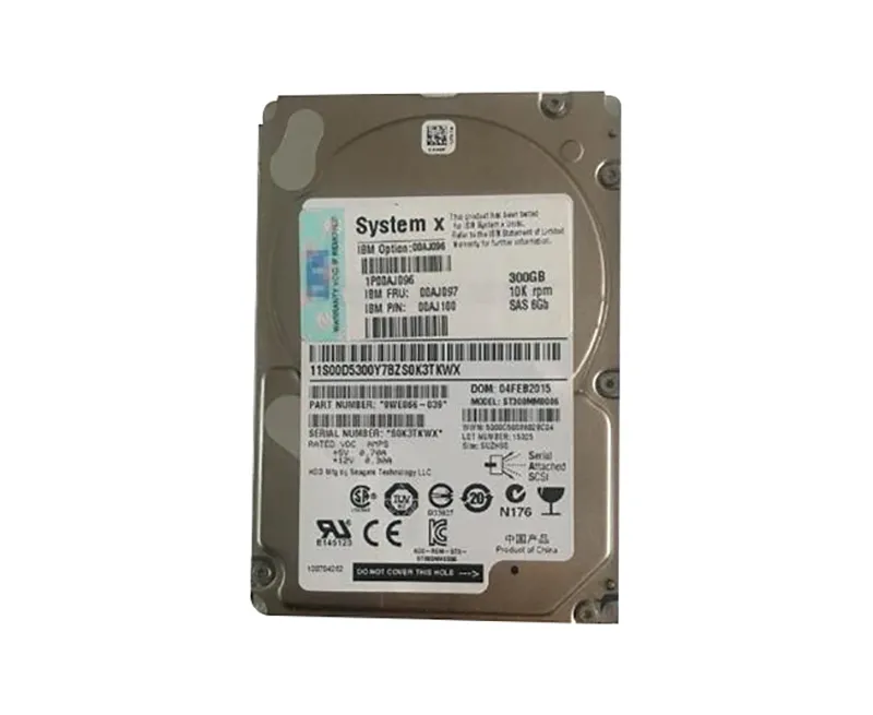 00AJ096 - IBM 300GB 10000RPM 2.5-inch SAS 6GB/s G3 Hot Swapable Hard …