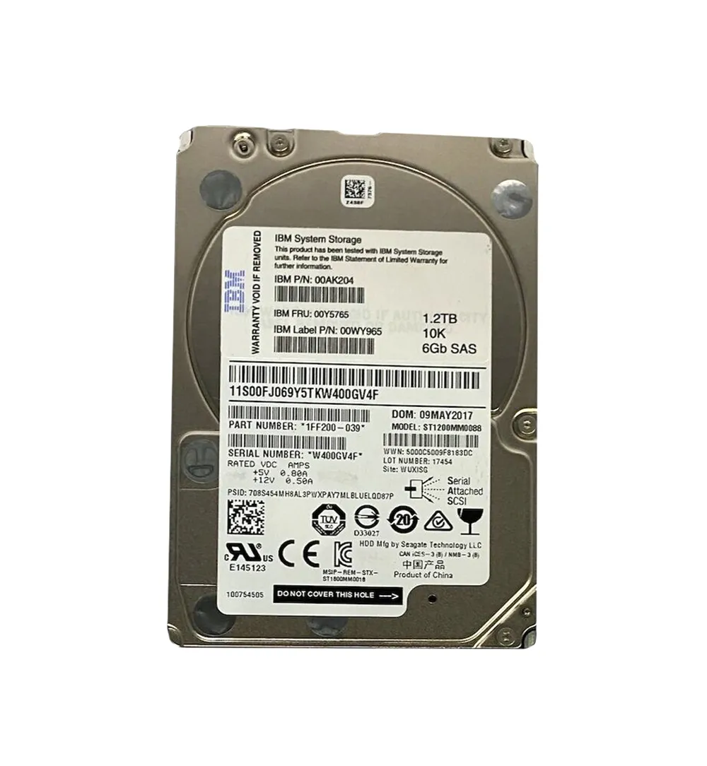 00E9961 - IBM 1.2TB 10000RPM SAS 6Gb/s 2.5-Inch Hard Drive