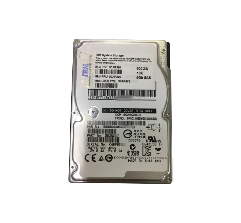 00AR325 - IBM 600GB 10000RPM SAS 12Gb/s SFF 2.5-inch Hard Drive