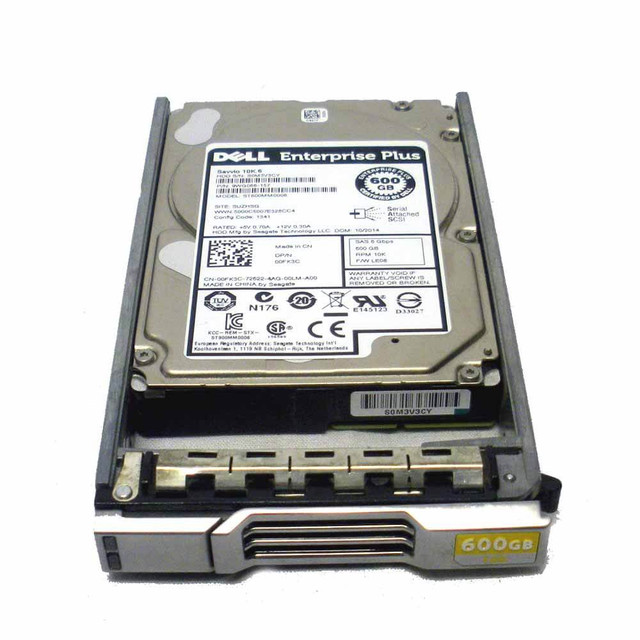 00FK3C - Dell 600GB 10000RPM SAS 64MB Cache 2.5-inch Hard Drive