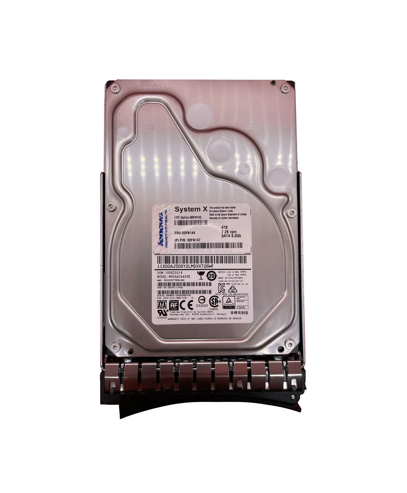 00YK040 - Lenovo 4TB 7200RPM SATA 6Gb/s 3.5-in Hard Drive