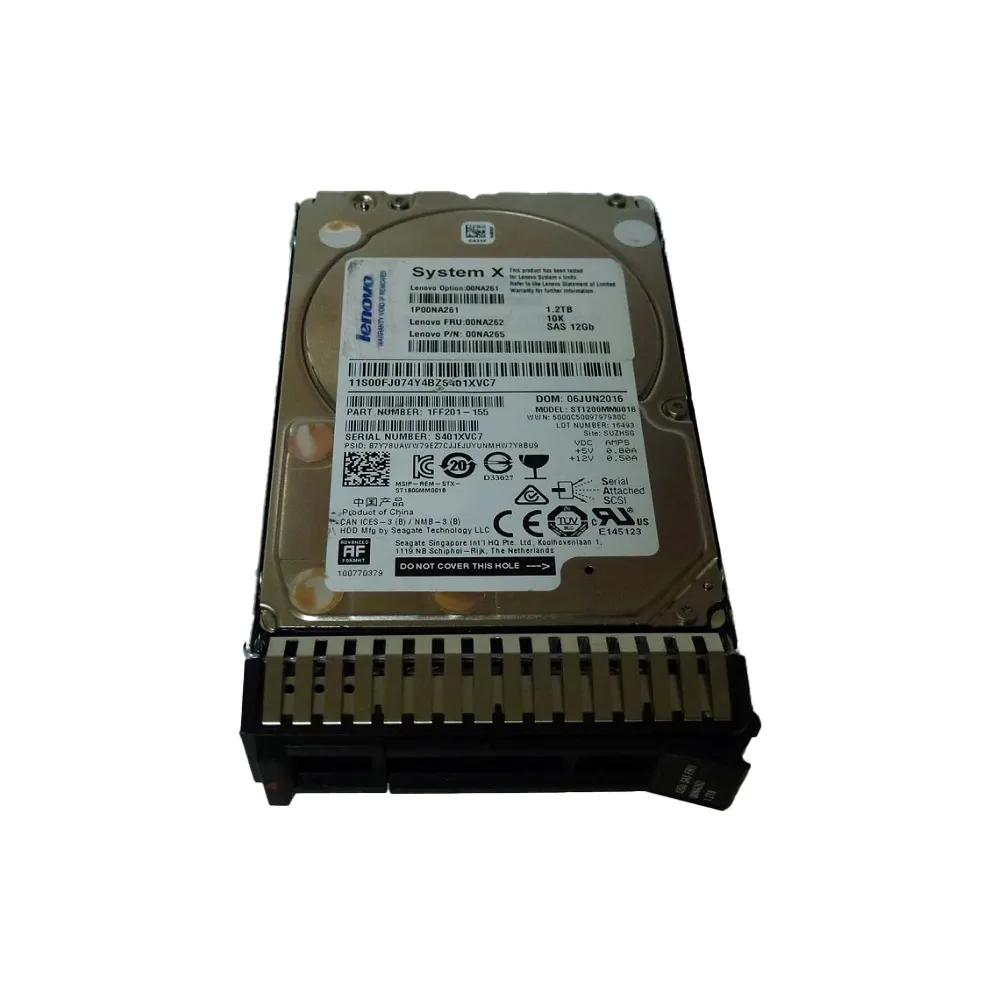 00NA261 - IBM 1.2TB 10000RPM SAS 12GB/s 2.5-inch Internal G3HS 512E H…