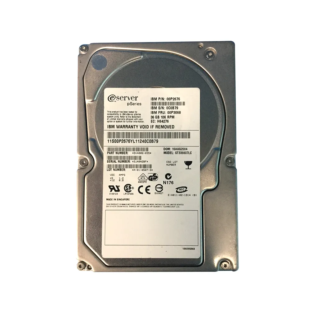 00P3068 - IBM 36GB 10000RPM Ultra 320 SCSI 3.5-inch Hard Drive