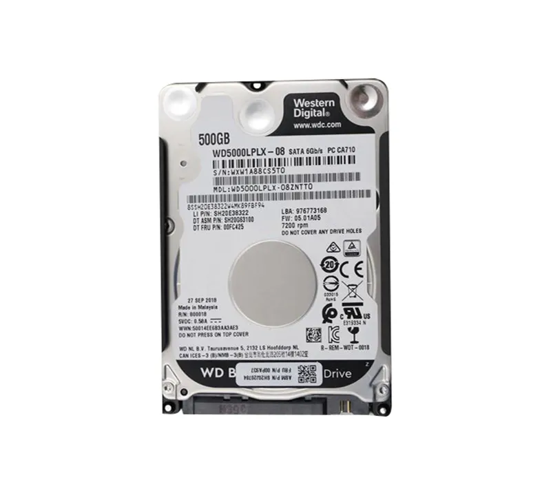00PA937 - Lenovo 500GB 7200RPM SATA 6Gb/s 2.5-inch Hard Drive