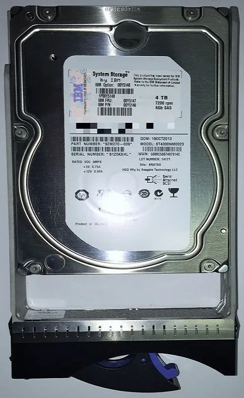 00Y5147 - IBM 4TB 7200RPM SAS 6Gb/s 3.5-inch Hard Drive