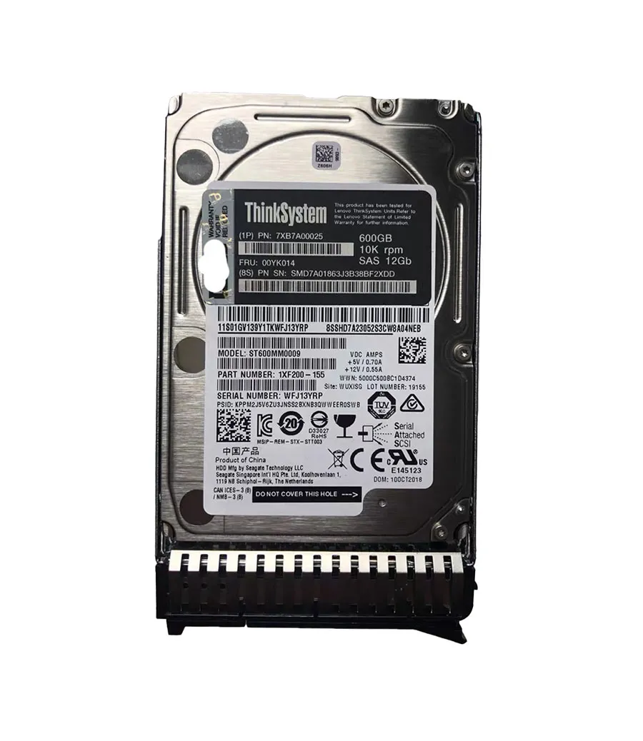 00YK014 - Lenovo 600GB 10000RPM SAS 12Gb/s Hot Swappable 2.5-Inch