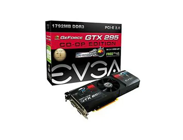 017-P3-1298-KR - EVGA GeForce GTX 295 CO-OP FTW Edition 1.8GB DDR3 89…