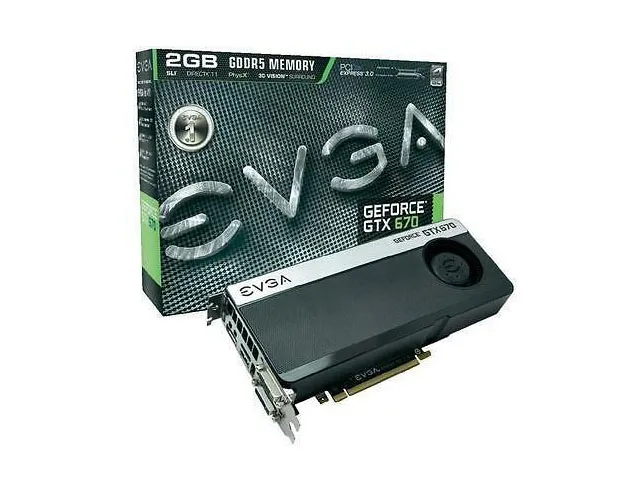 02G-P4-2670-B1 - EVGA GeForce GTX 670 2GB DDR5 256-Bit PCI Express 3.…