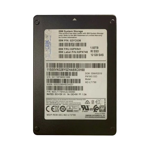 02PX541 - IBM 1.92TB 2.5 inch 12Gb/s SAS Solid State Drive