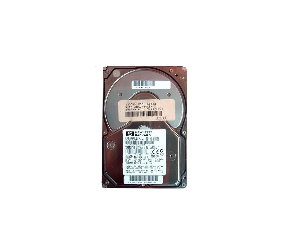 03L5484 - HP 4.5GB Ultra Wide SCSI 68-Pin Hard Drive
