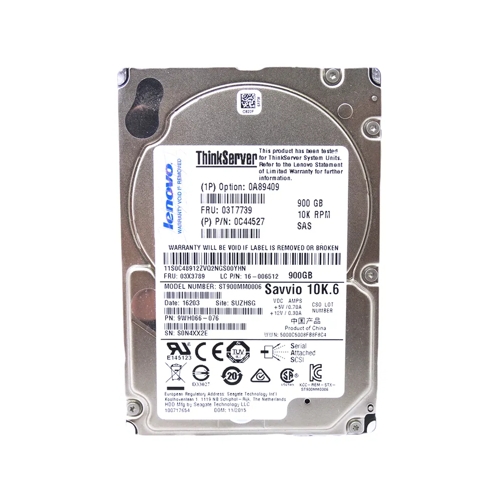 03X3789 - Lenovo 900GB 10000RPM SAS 6Gbps 2.5-inch Hard Drive for Thi…