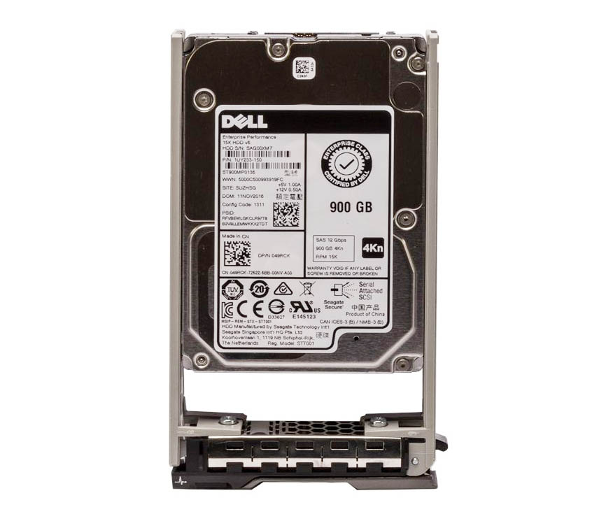 049RCK - Dell 900GB 15000RPM SAS 12Gb/s 4Kn 256MB Cache Hot-Pluggable…