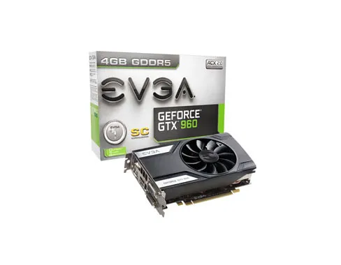 04G-P4-3962-A1 - EVGA GeForce GTX 960 SuperClocked 4GB GDDR5 128-Bit …