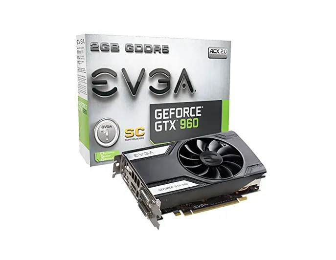 04G-P4-3962-B1 - EVGA GeForce GTX 960 SuperClocked 4GB GDDR5 128-Bit …