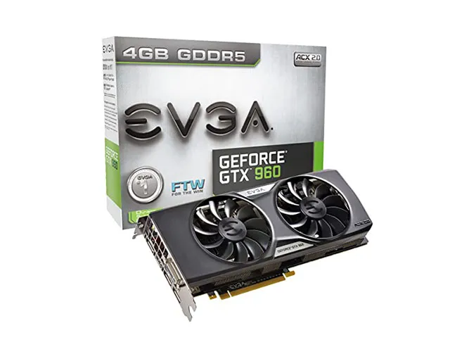 04G-P4-3968-A1 - EVGA GeForce GTX 960 FTW 4GB 128-Bit GDDR5 PCI Expre…