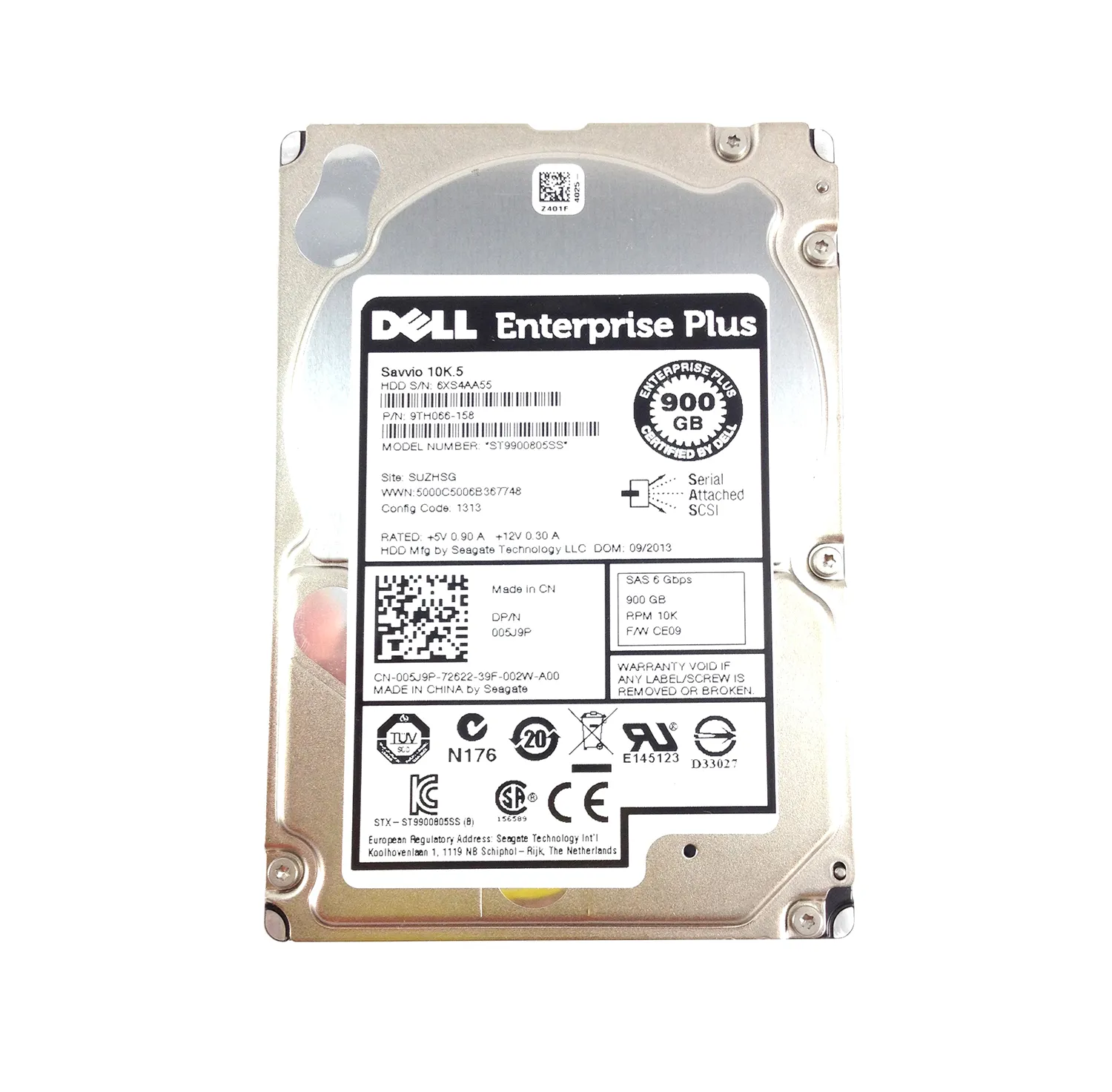 Dell 05J9P EQUALLOGIC 900GB 2.5 10K SAS ハードドライブ Dell SAS 900GB 2.5 Hard 05J9P Equallogic | Drive 10K 10k