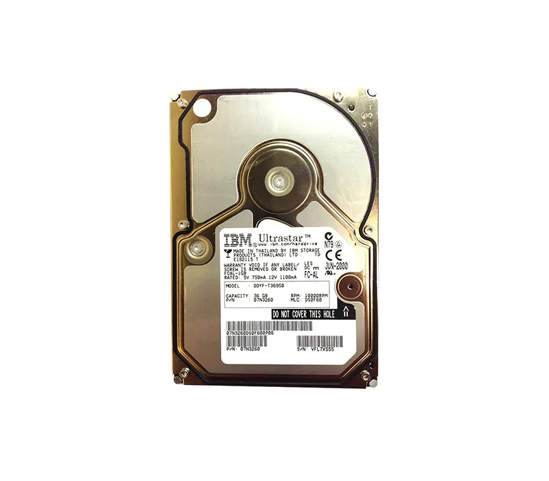 07N3260 - IBM Ultrastar 36LZX 36.4GB 10000RPM Fibre Channel 2Gb/s 4MB…