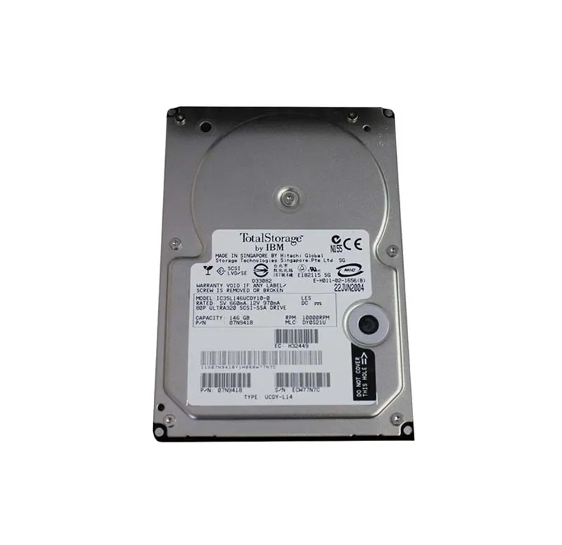 IBM 07N9418 146GB 10000 RPM 80-pin 型どっ Ultra320 SCSI SCA
