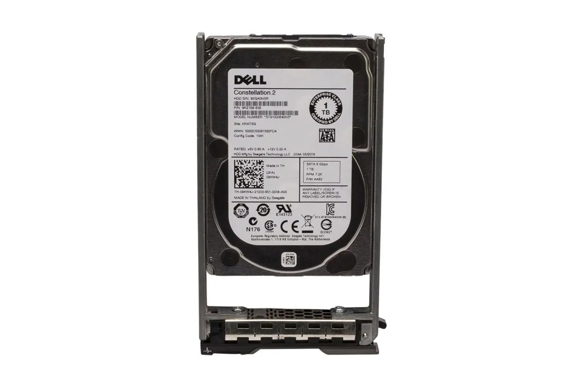 09KW4J - Dell 1TB 7200RPM SATA 6Gb/s 64MB Cache 2.5-inch Hard Drive