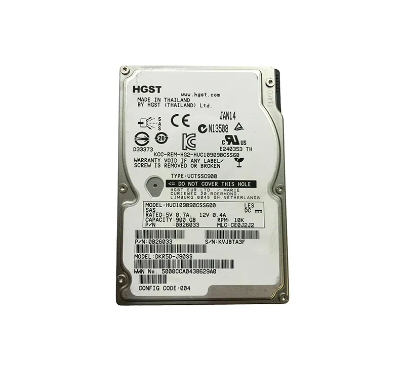0B26033 - Hitachi 900GB 10000RPM SAS 6Gb/s 64MB Cache 2.5-inch Hard D…
