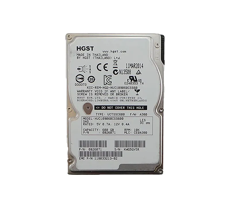 0B26071 - Hitachi 600GB 10000RPM SAS 6Gb/s 64MB Cache 2.5-inch Hard D…