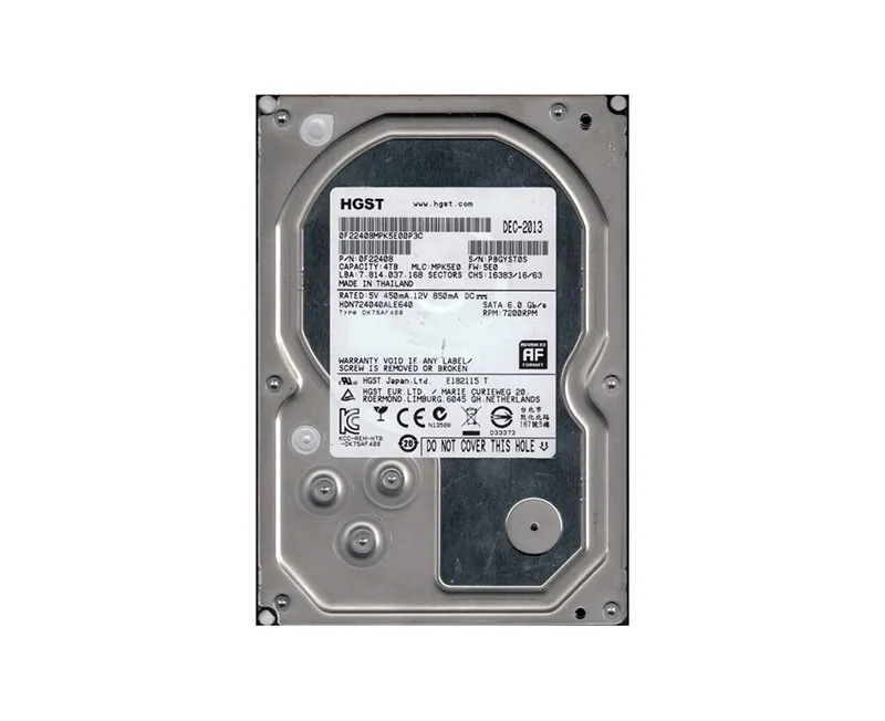 0F22408 - Hitachi Deskstar NAS 4TB 7200RPM SATA 6GB/s 64MB Cache 3.5-…