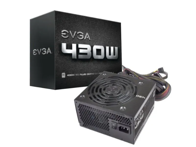 100-W1-0430-KR - EVGA 430 W1 430-Watts 80+ Power Supply