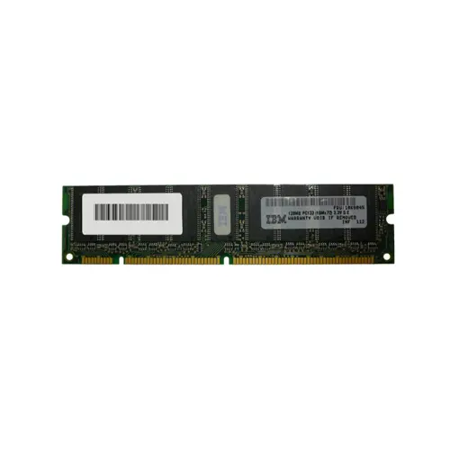 10K0045 - IBM 128MB 133MHz PC133 ECC Unbuffered CL3 168-Pin DIMM Memo…