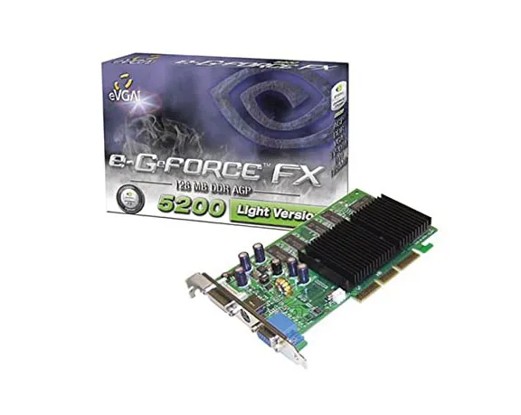128-A8-N306-KR - EVGA e-GeForce FX 5200 128MB DDR AGP 4X/8x D-Sub/ VG…