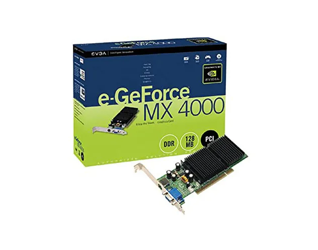 128-A8-NV96-KR - EVGA GeForce MX4000 128MB DDR 64-Bit Low Profile AGP…