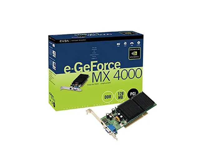 128-P1-NV94-KR - EVGA GeForce MX4000 128MB DDR 64-Bit PCI Low Profile…