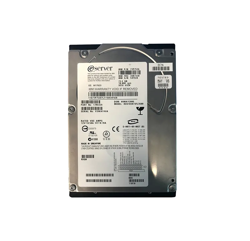 thumbnail image 2 of Seagate Cheetah 10K.6 73.4GB 10000RPM Ultra-320 SCSI Hard Drive - ST373307LW, 3.5" 2 of 4