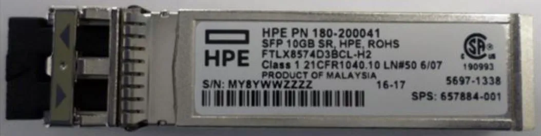 180-200041 - HP 850nm 10Gb/s LC SFP+ Transceiver Module