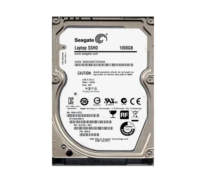 1EJ164-301 - Seagate Laptop SSHD 1TB 5400RPM SATA 6Gbps 64MB Cache 8G…