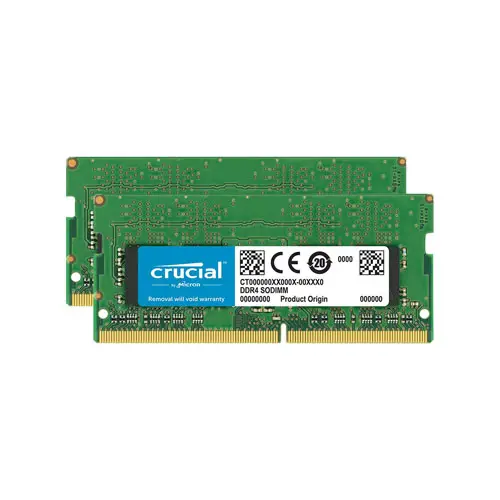 Crucial 16GB Kit (8GB x 2) DDR4 2666 MT/s SODIMM Memory