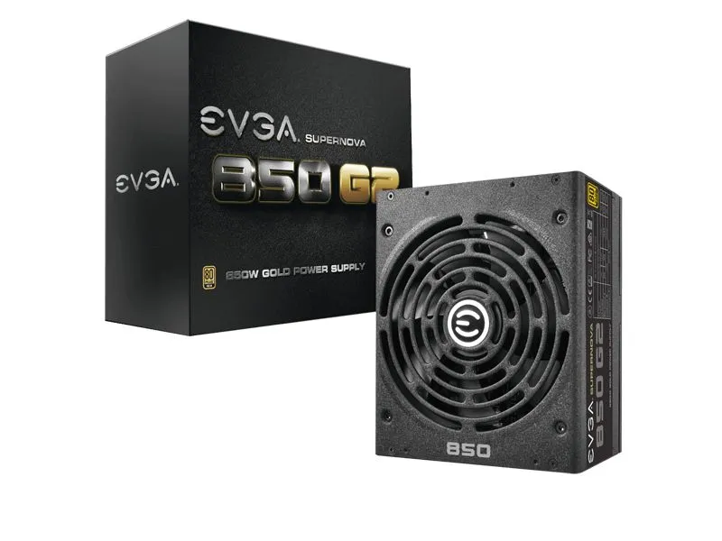 220-G2-0850-XR - EVGA SuperNOVA 850 G2 850-Watts 80 Plus Gold Certifi…