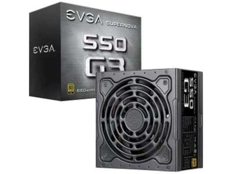 220-G3-0550-Y1 - EVGA SuperNOVA 550 G3 550-Watts 80 Plus Gold Certifi…