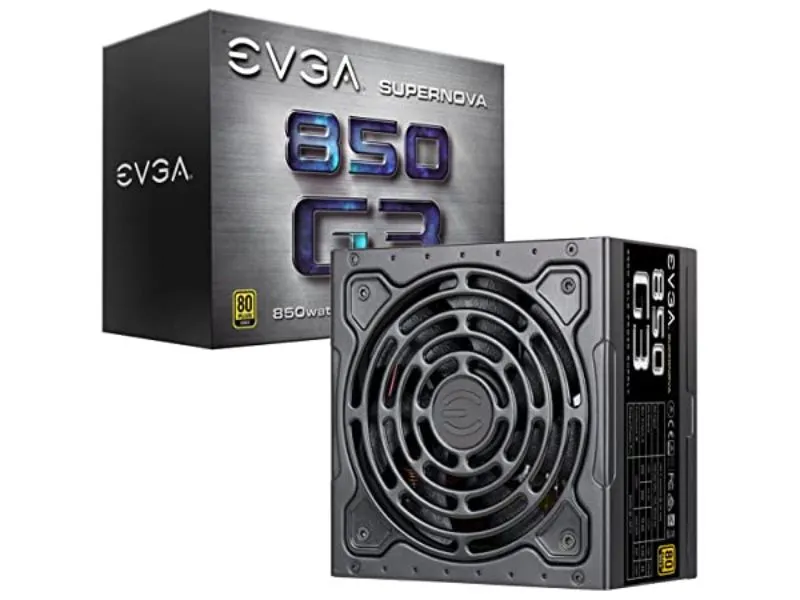 220-G3-0850-X1 - EVGA SuperNOVA 850 G3 850-Watts 80 Plus Gold Fully M…