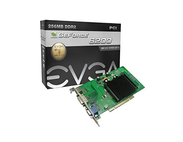 256-A8-N295-KR - EVGA GeForce 6200LE 256MB 64-Bit GDDR2 AGP 4X/8X D-s…