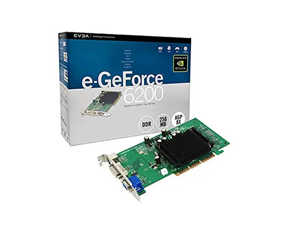 256-P1-N399-KR - EVGA E-GeForce 6200 256MB DDR2 64-Bit PCI Video Grap…