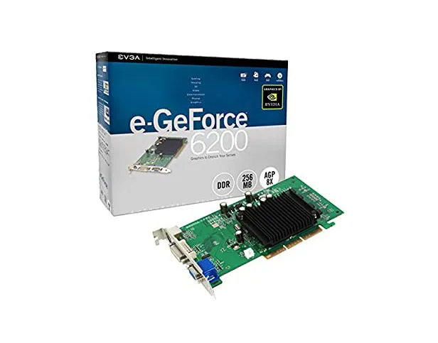 256-P2-N362-KR - EVGA GeForce 6200 256MB DDR 128-Bit PCI Express x16 …