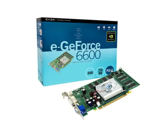 256-P2-N370-KR - EVGA Nvidia GeForce 6600 256MB 128-Bit DDR3 PCI Expr…