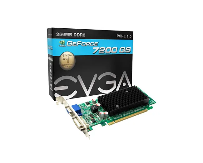 256-P2-N711-KR - EVGA e-GeForce 7200GS 256MB DDR2 PCI Express x16 DVI…