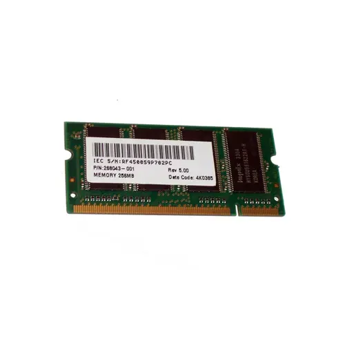 268043-001 - HP 256MB DDR-266MHz PC2100 non-ECC Unbuffered CL2.5 200-…
