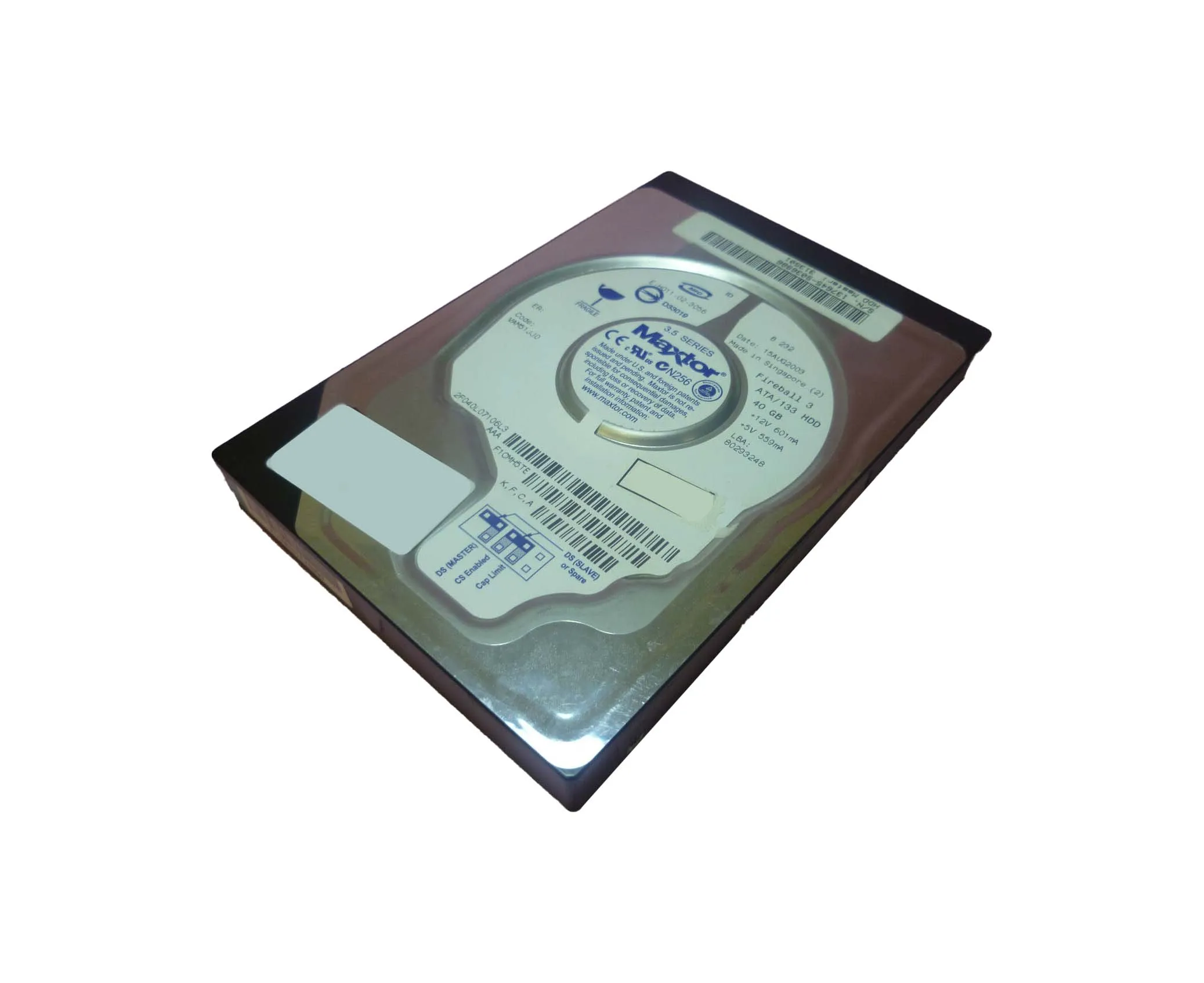 2F040L07106L3 - Maxtor Fireball 3 40GB 5400RPM ATA-133 2MB Cache 3.5-…