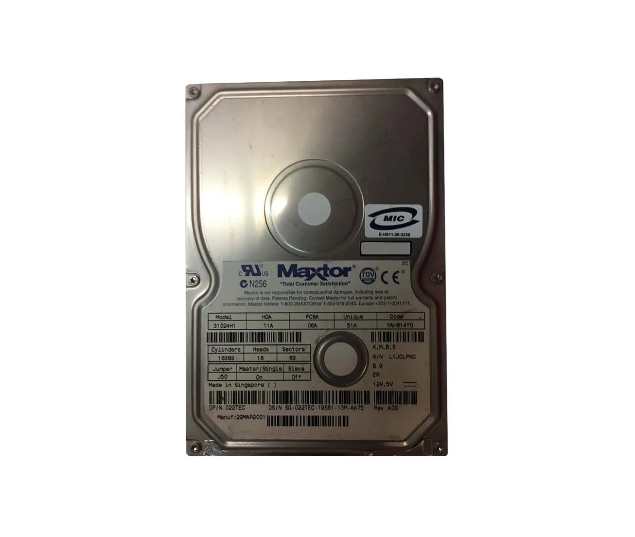 Maxtor DiamondMax Plus 9 80GB SATA Hard Drive TESTED WORKING