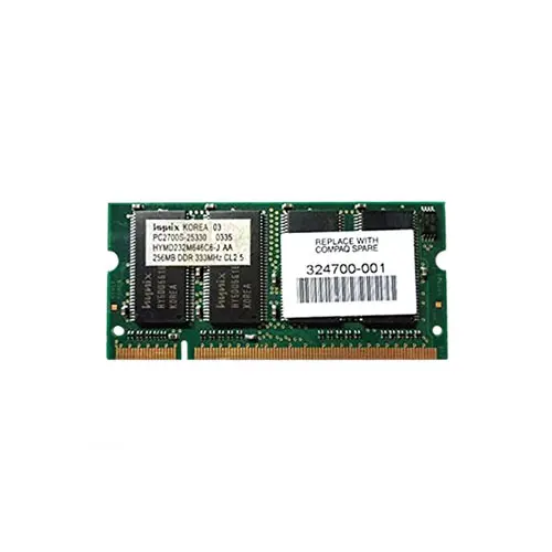 324700-001 - HP 256MB DDR-333MHz PC2700 non-ECC Unbuffered CL2 200-Pi…