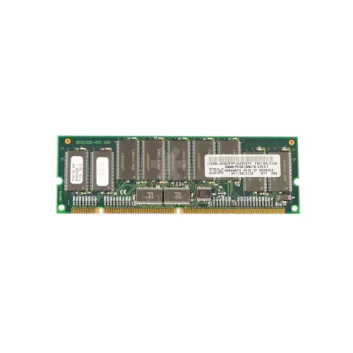 33L3116 - IBM 256MB 100MHz PC100 ECC Registered CL2 168-Pin DIMM 3.3V…