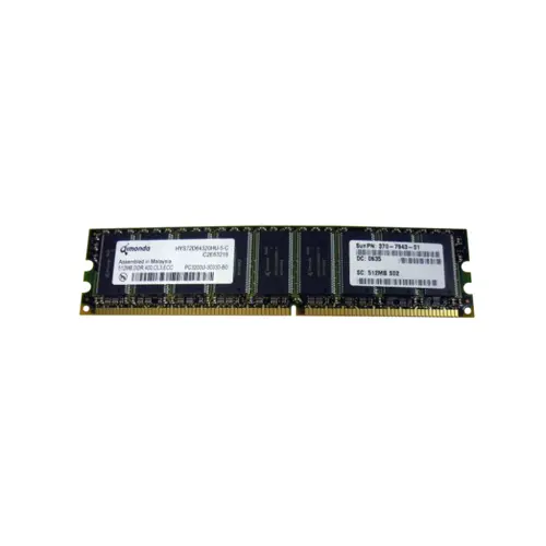 370-7943-01 - Sun 512MB DDR-400MHz PC3200 ECC Unbuffered CL3 184-Pin …